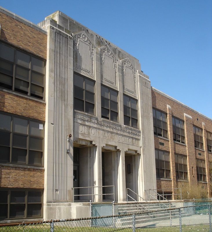 Facade of a school building