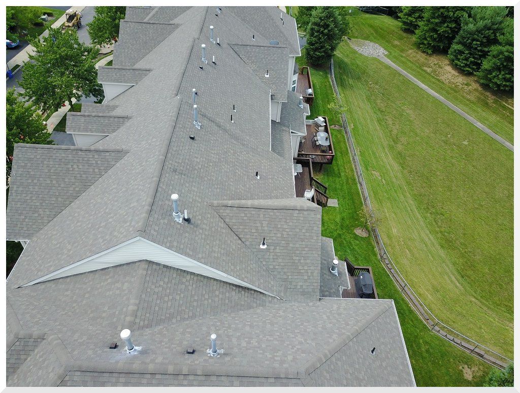 Roofs of multi-family community
