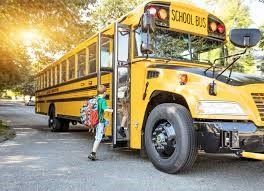 school bus with kids