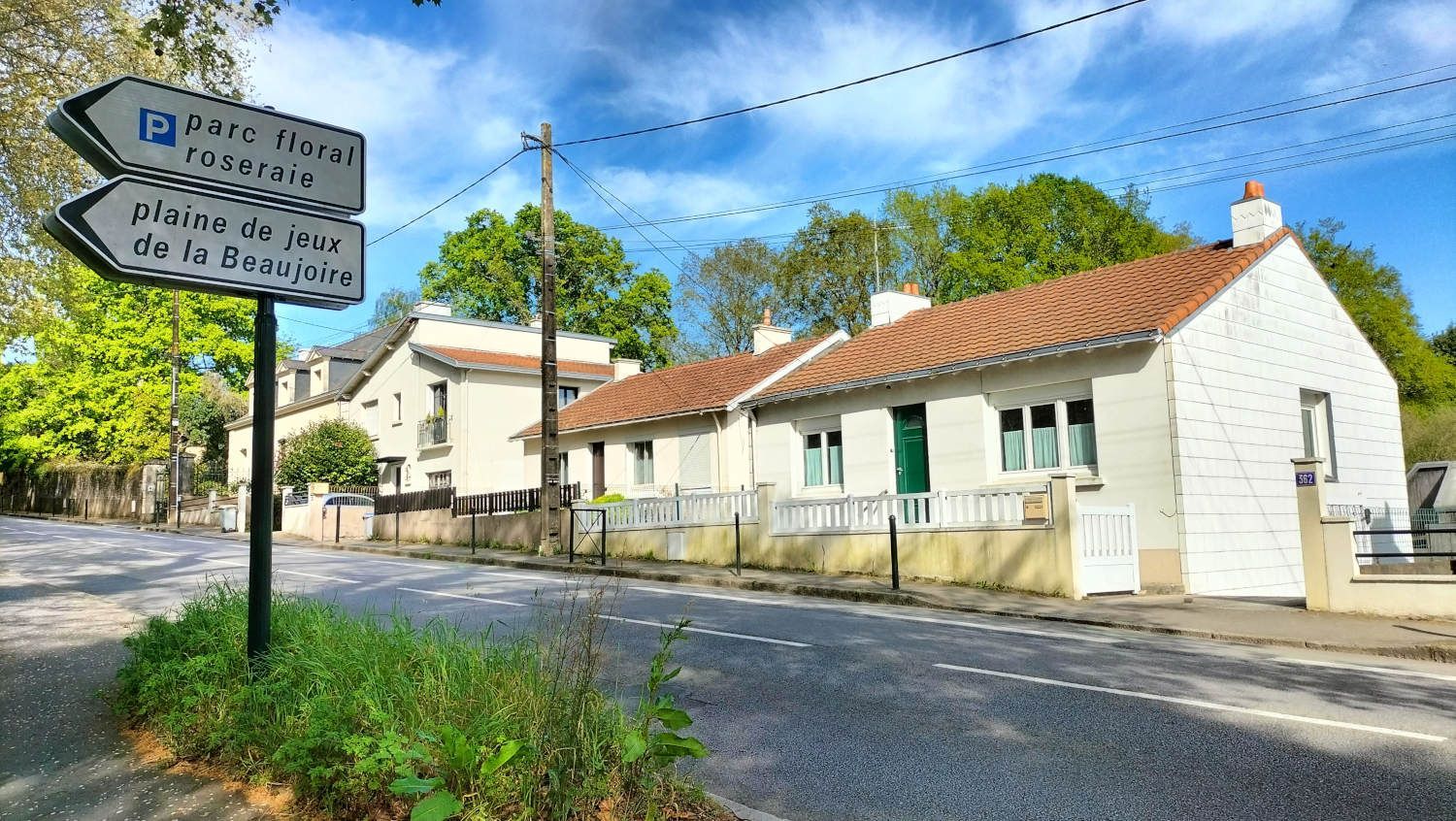 Maison face au parc floral roseraie de la Beaujoire Nantes Erdre