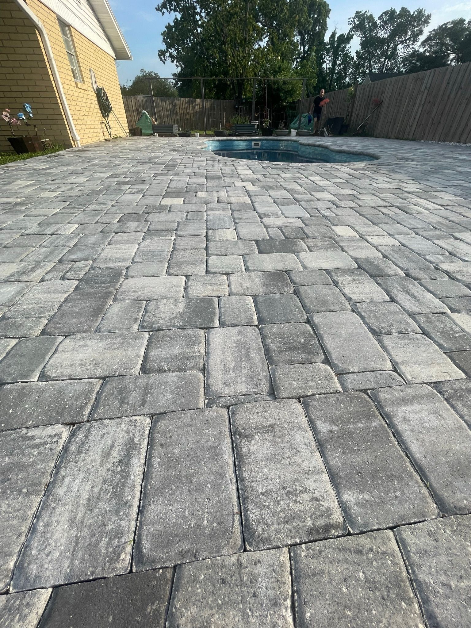 Before Pool Paver Seal — Jacksonville, FL — Express Soft and Pressure Wash