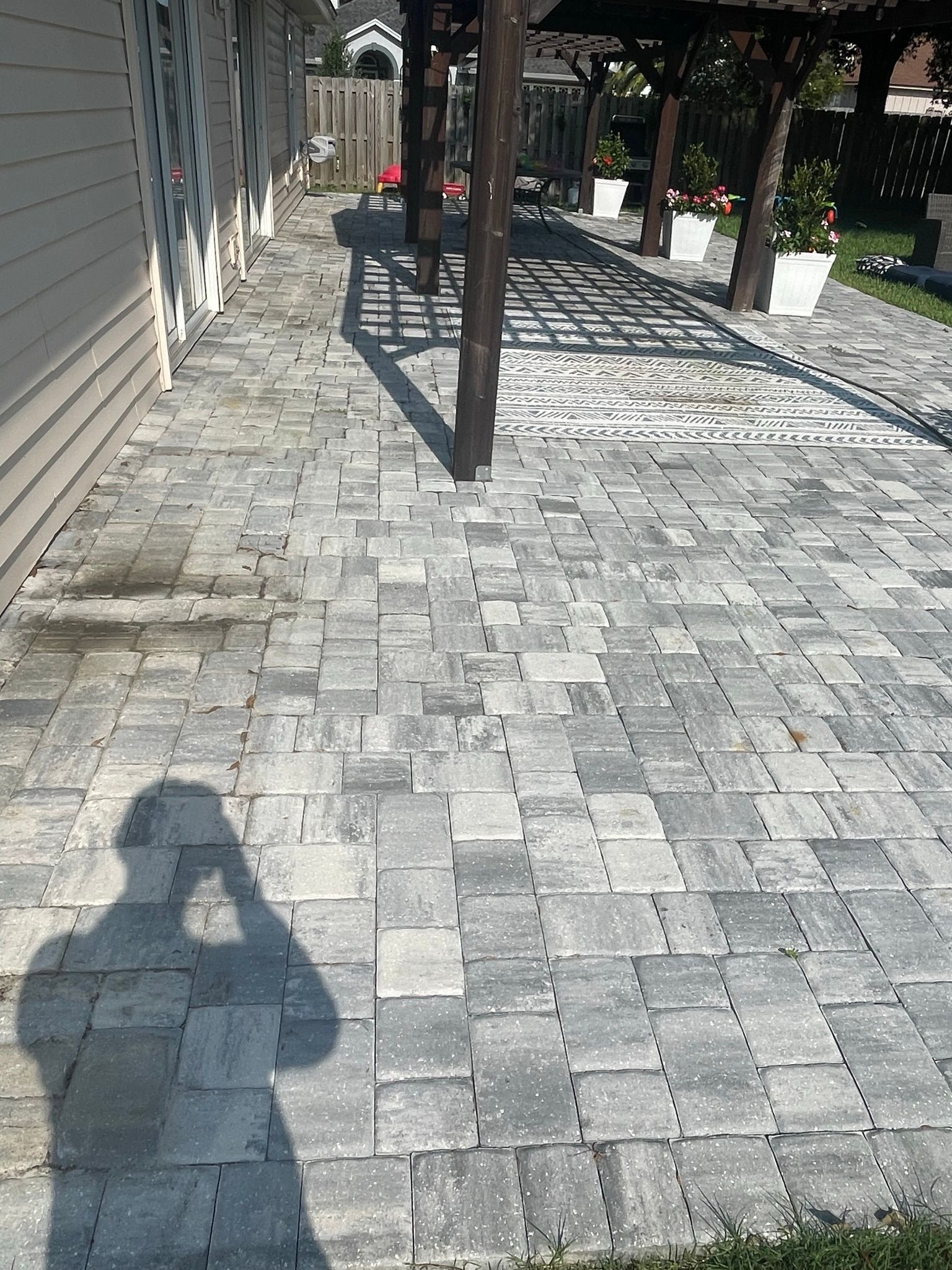 Before Dirt Paver Seal — Jacksonville, FL — Express Soft and Pressure Wash