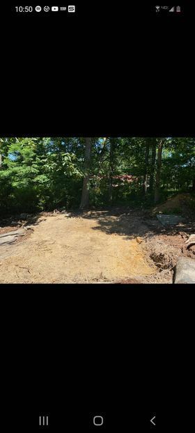Dirt and logs with tree background - Campbellsburg, IN | Twisted Electric LLC 