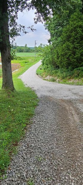 Downhill gravel road - Campbellsburg, IN | Twisted Electric LLC 