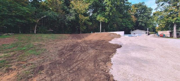 Large pile of dirt with gravel on the right side - Campbellsburg, IN | Twisted Electric LLC 