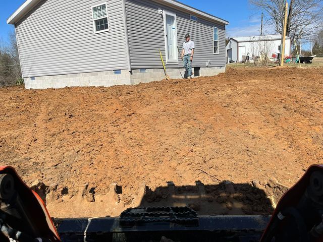 View from the tractor of man beside house - Campbellsburg, IN | Twisted Electric LLC 