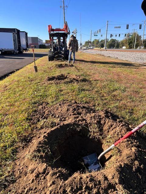 Man digging a hole in the ground with a shovel - Campbellsburg, IN | Twisted Electric LLC 
