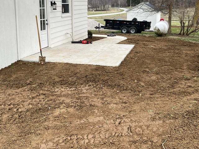 Shovel sitting in the dirt in front of a house - Campbellsburg, IN | Twisted Electric LLC 