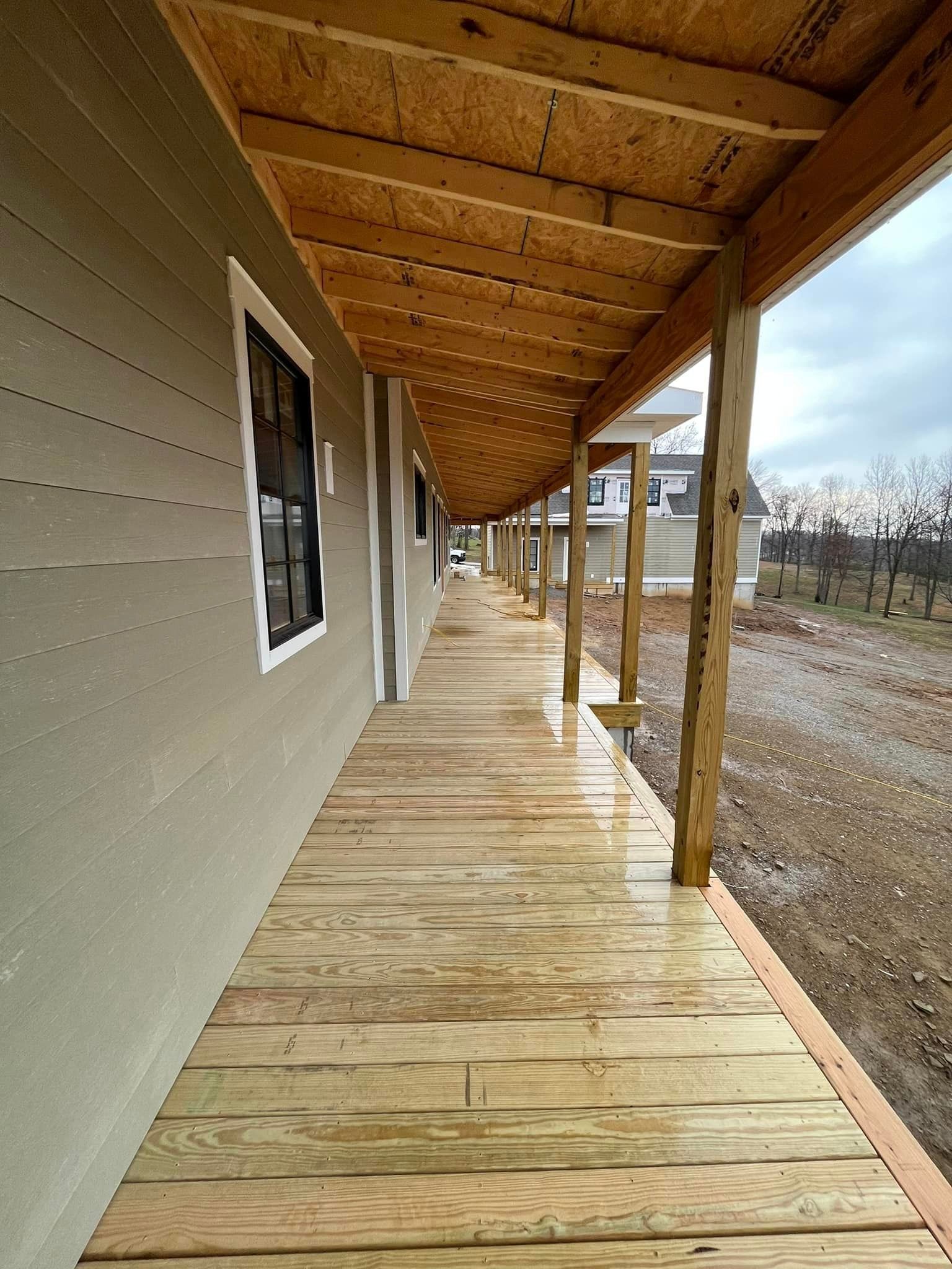 Wooden Deck — Campbellsburg, IN — Twisted Electric LLC