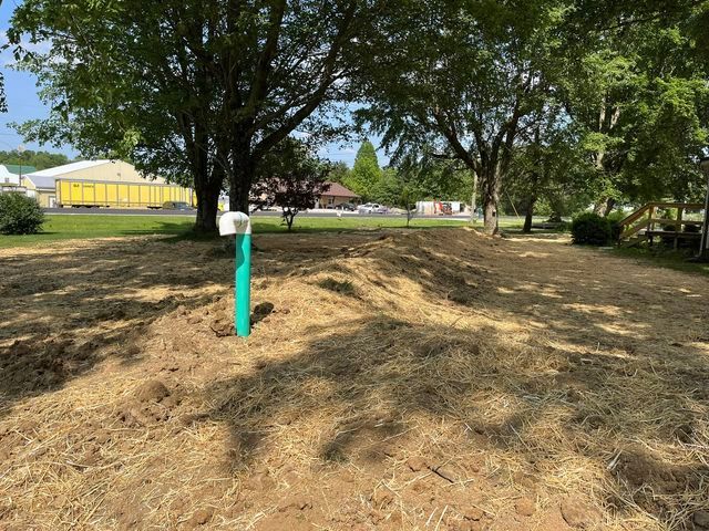 Mailbox in the middle of a pile of hay - Campbellsburg, IN | Twisted Electric LLC  .
