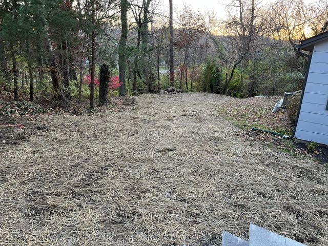 Yard with a lot of hay and trees in the background - Campbellsburg, IN | Twisted Electric LLC 