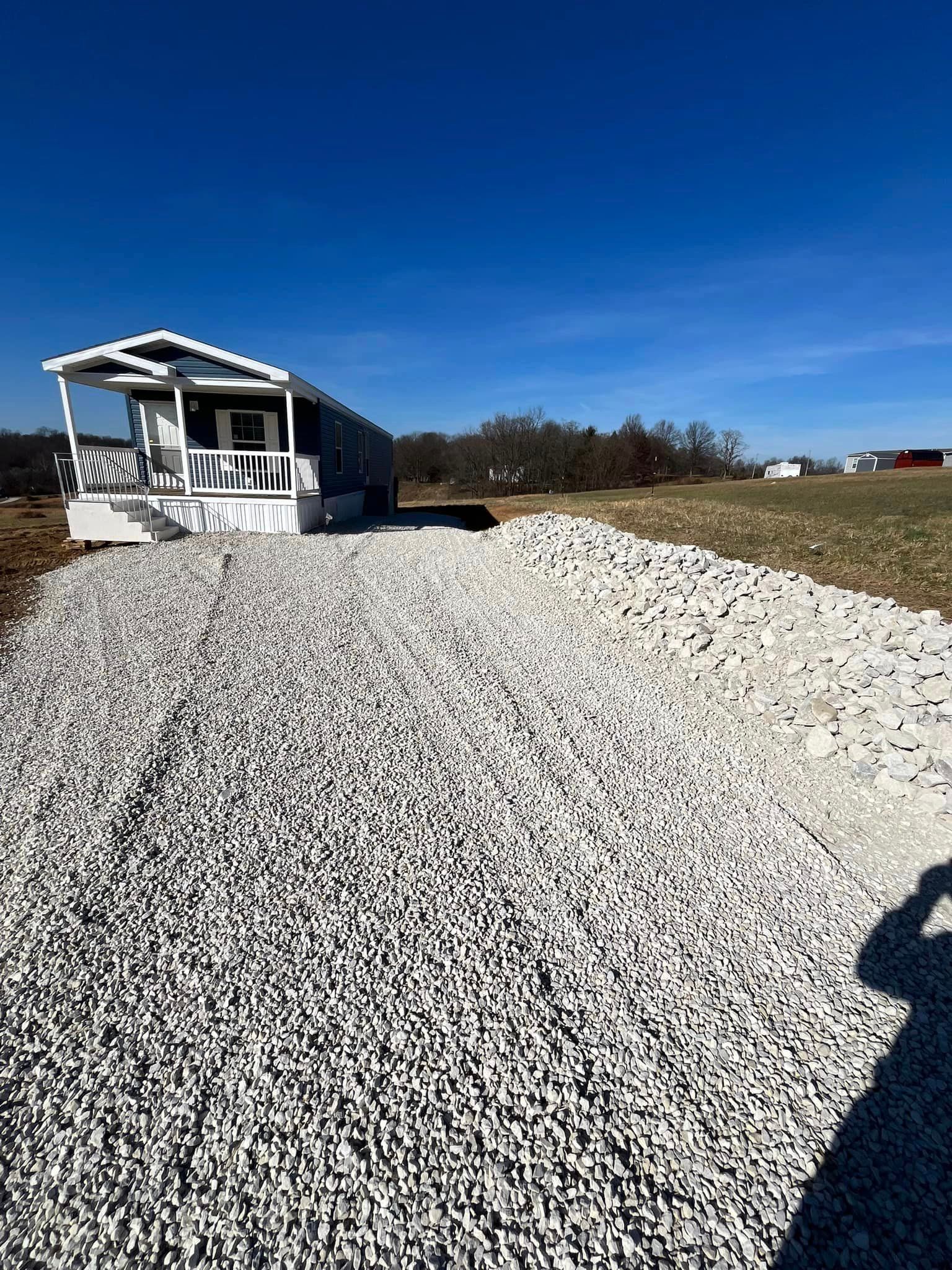 Gravel Driveway Leading To A Small White House — Campbellsburg, IN — Twisted Electric LLC