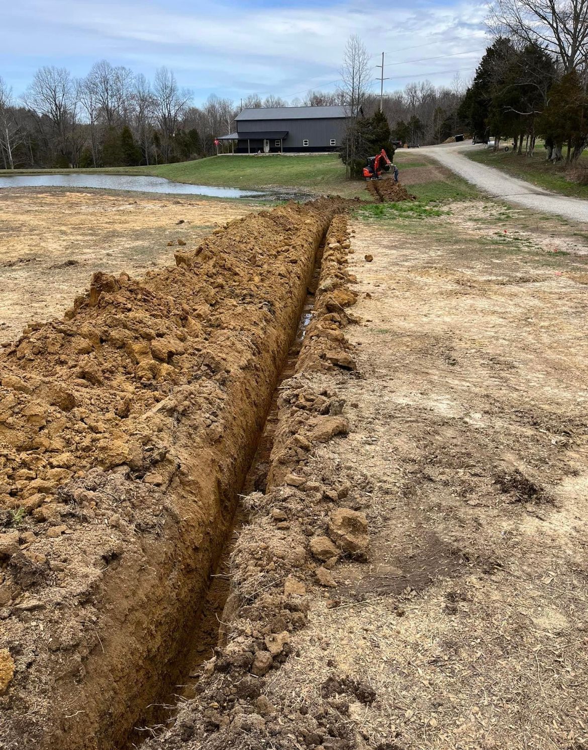 Digging Trenches — Campbellsburg, IN — Twisted Electric LLC