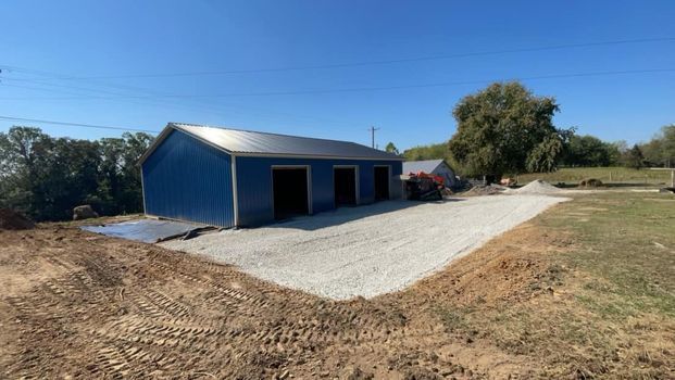 Three large hay sitting inside barn - Campbellsburg, IN | Twisted Electric LLC 