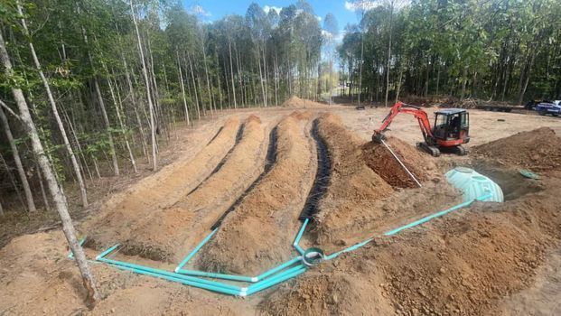 Four long blue pipes - Campbellsburg, IN | Twisted Electric LLC 