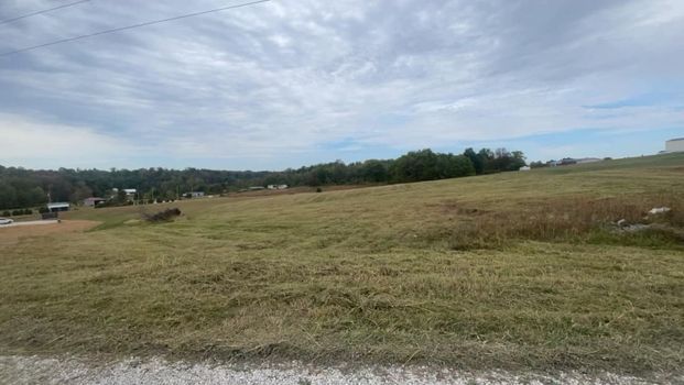 Large grassy field with trees in the background on a cloudy day - Campbellsburg, IN | Twisted Electric LLC 