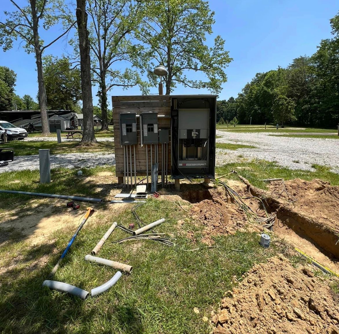 Open Area Pipe — Campbellsburg, IN — Twisted Electric
