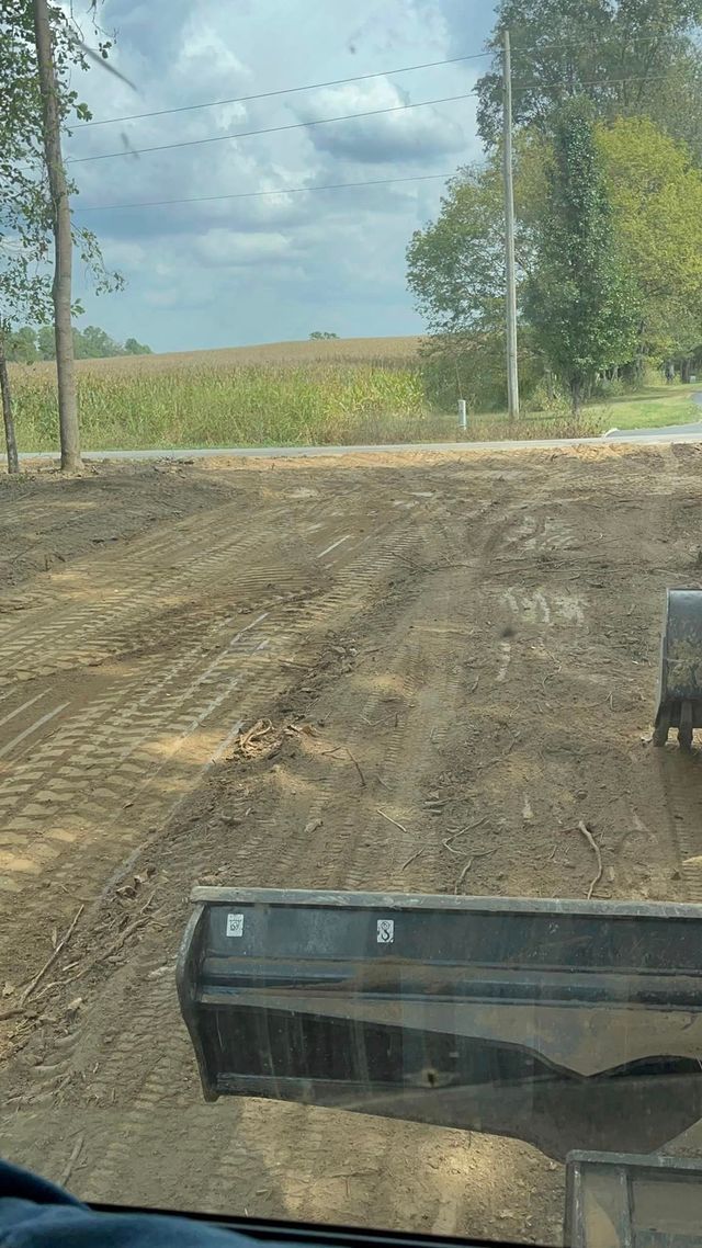 A View Of A Dirt Road From The Driver 'S Seat Of A Tractor — Campbellsburg, IN — Twisted Electric LLC