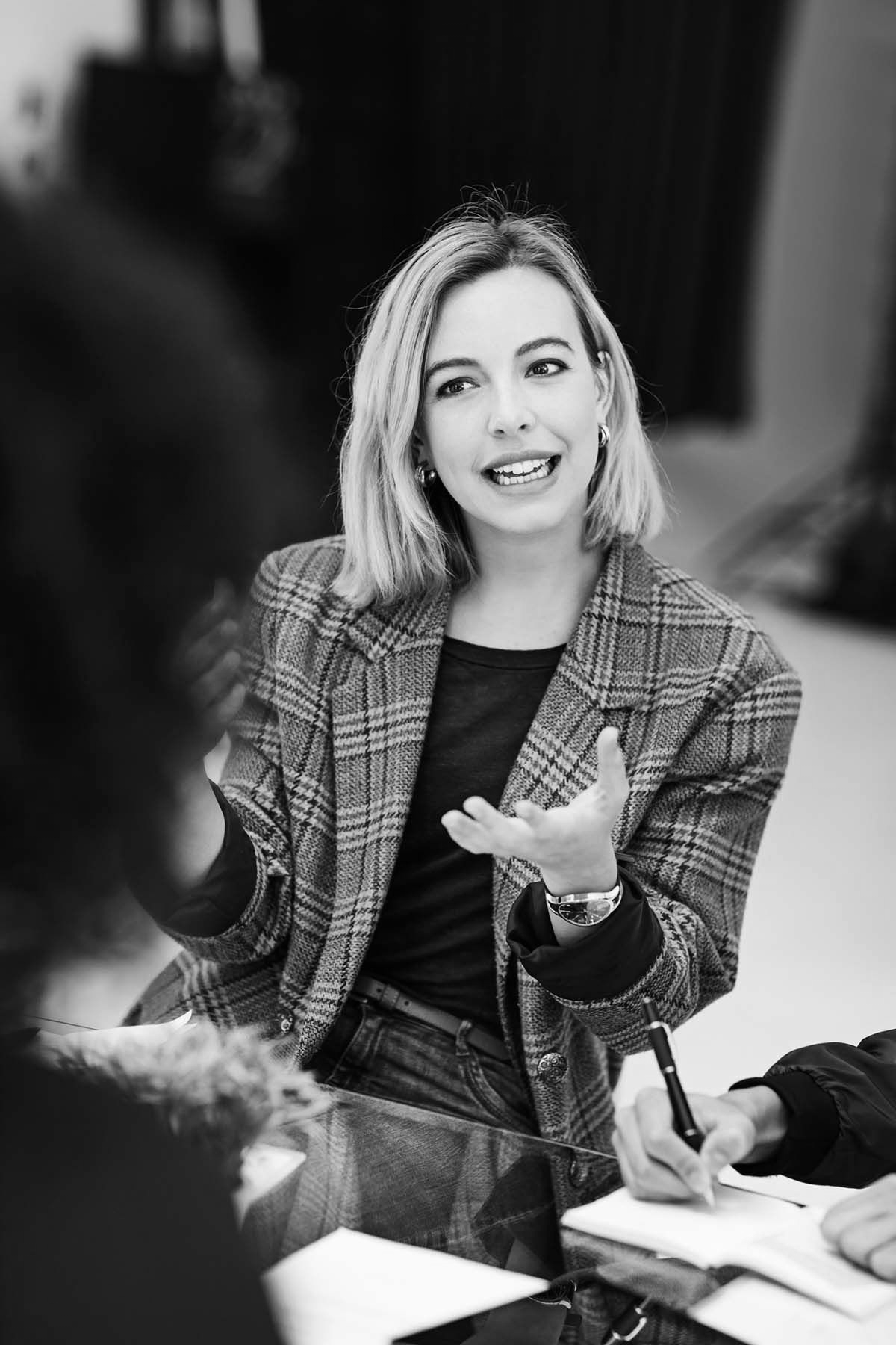 A client meeting and discussing the services the Social Intelligence Group provides.