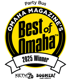 best of omaha  logo party bus