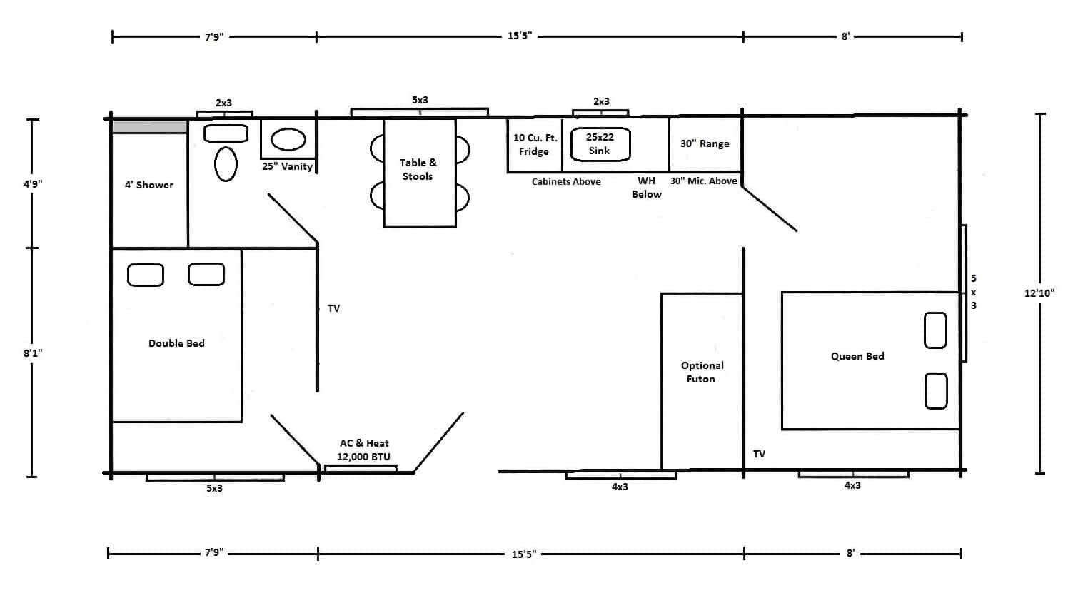 A black and white floor plan of a house