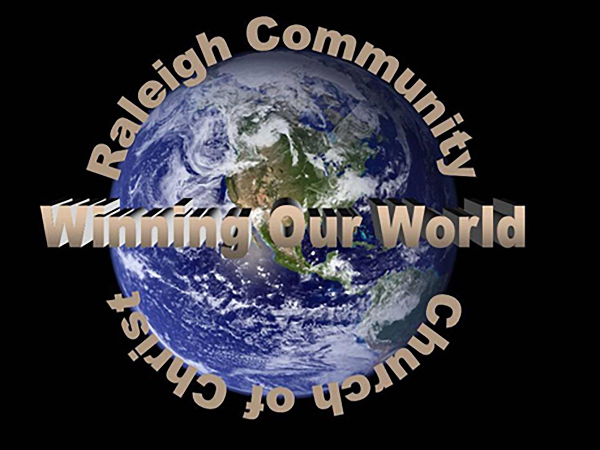 Raleigh Community Church of Christ logo: Earth with