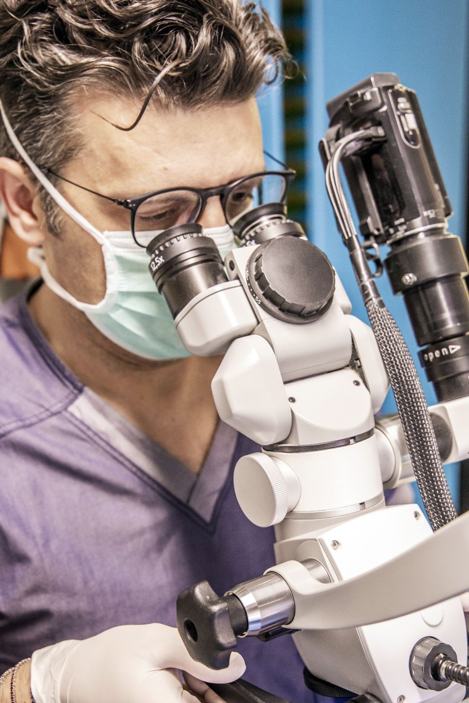 Esame diagnostico  presso lo studio dentistico a Cava de Tirreni