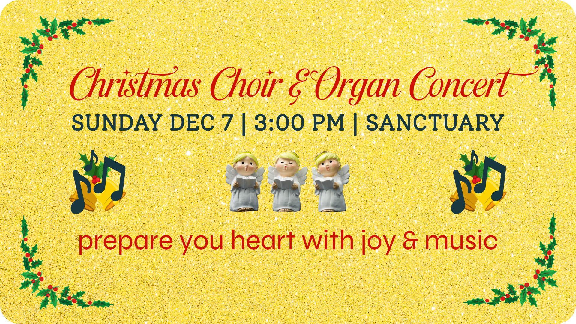 Christmas choir recruitment flyer: