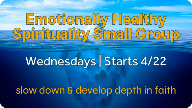 A graphic with an iceberg against a blue ocean background advertising an 