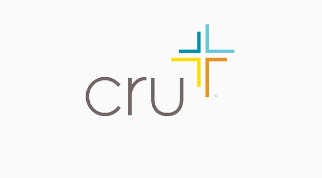 The cru logo has a cross in the middle of it.