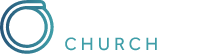 A logo for a church with a circle and the word church.