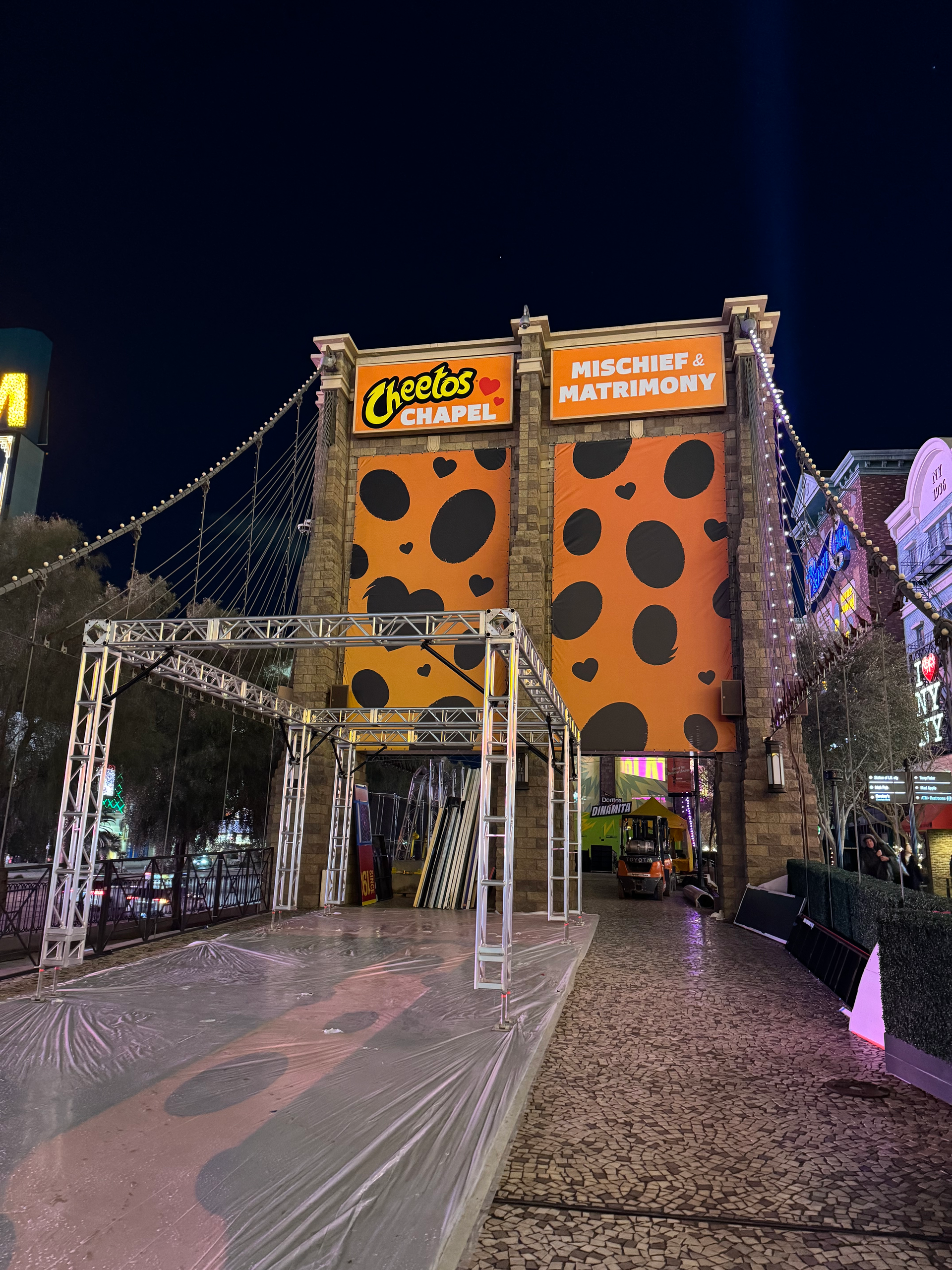 Smartstage rents truss, stage gear, and other unique staging hardware for Cheetos and other global brands throughout the Arizona, California, and Nevada regions.