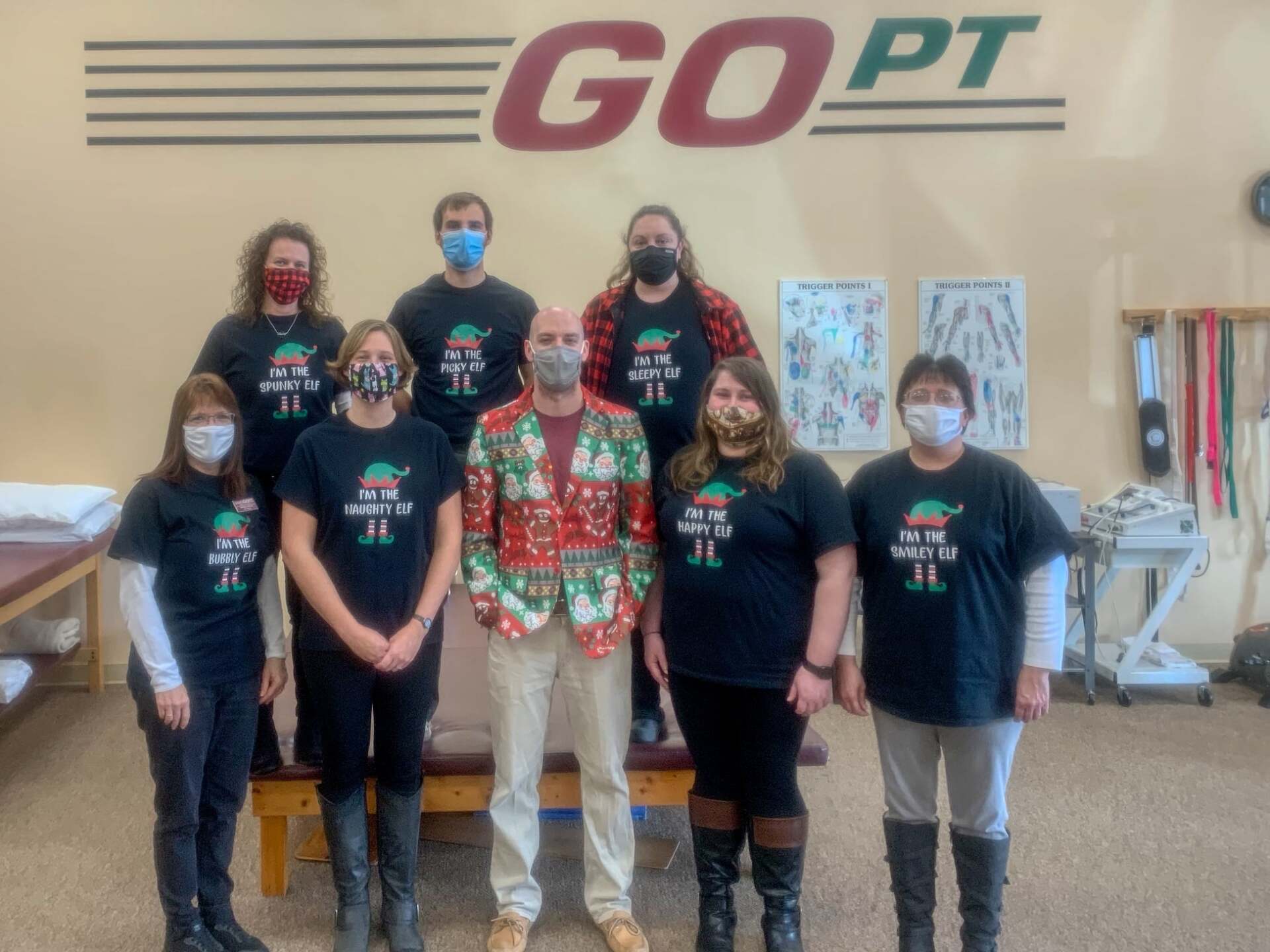 Group Picture With Facemask — Oakland, MD — Garrett Orthopedic Physical Therapy & Rehabilitation