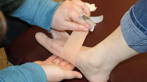 Taping Foot Splint — Oakland, MD — Garrett Orthopedic Physical Therapy & Rehabilitation