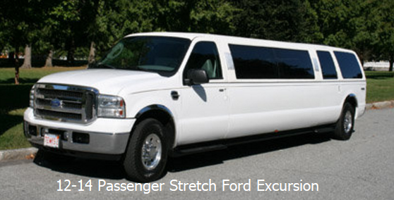 METHUEN VIP LIMO 12-14 passenger stretch ford excursion