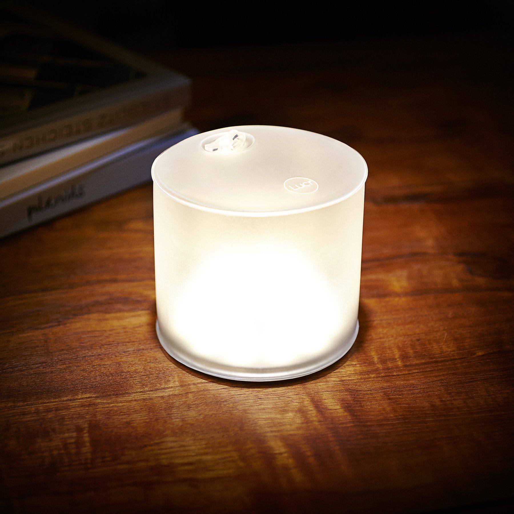 Luci Lantern on desk