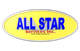 The logo for all star services inc. is yellow and blue.