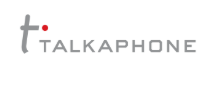 Talkaphone logo. Gray