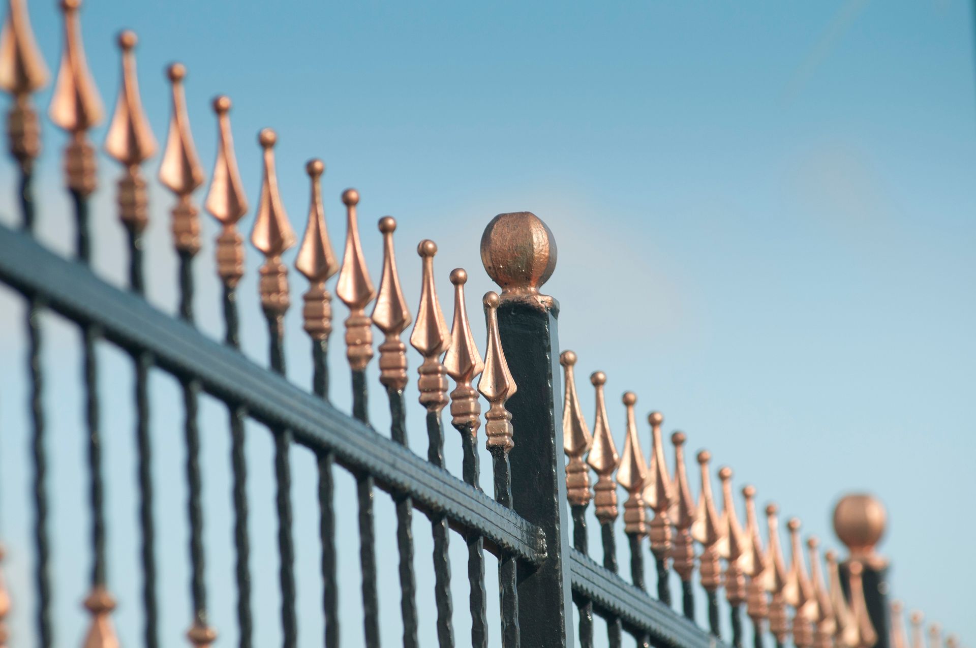 New Black Metal Fence — Springfield, OH — Springfield Fence Company