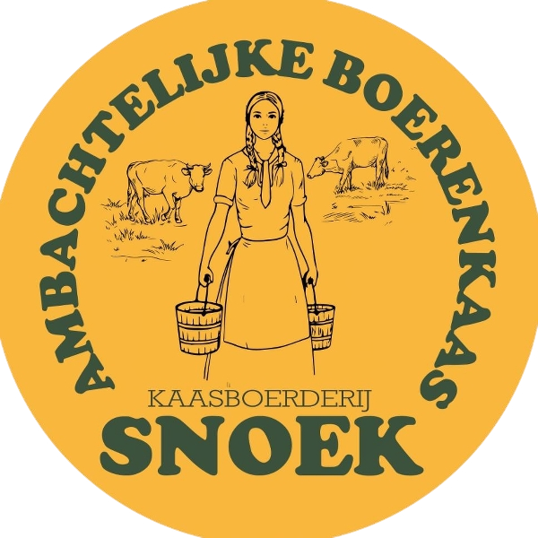 Een gele cirkel met het woord snoek erop