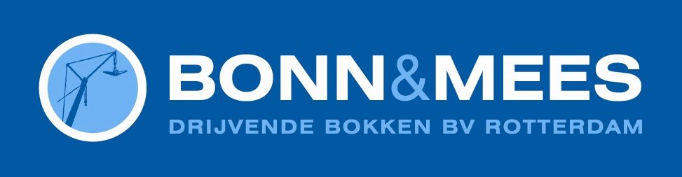 Een blauw-wit logo voor bonn & meees