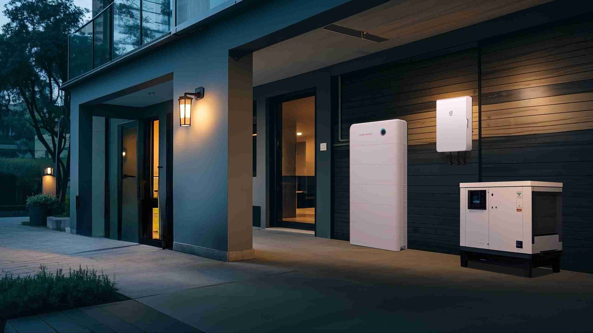 Een man staat op een dak met zonnepanelen.