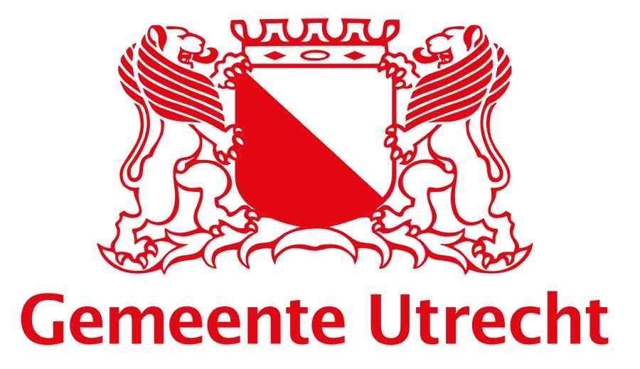 Een rood-wit logo voor de stad Utrecht