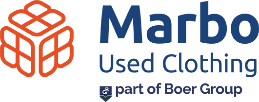 Het logo voor marbo used clothing is een onderdeel van de boergroep
