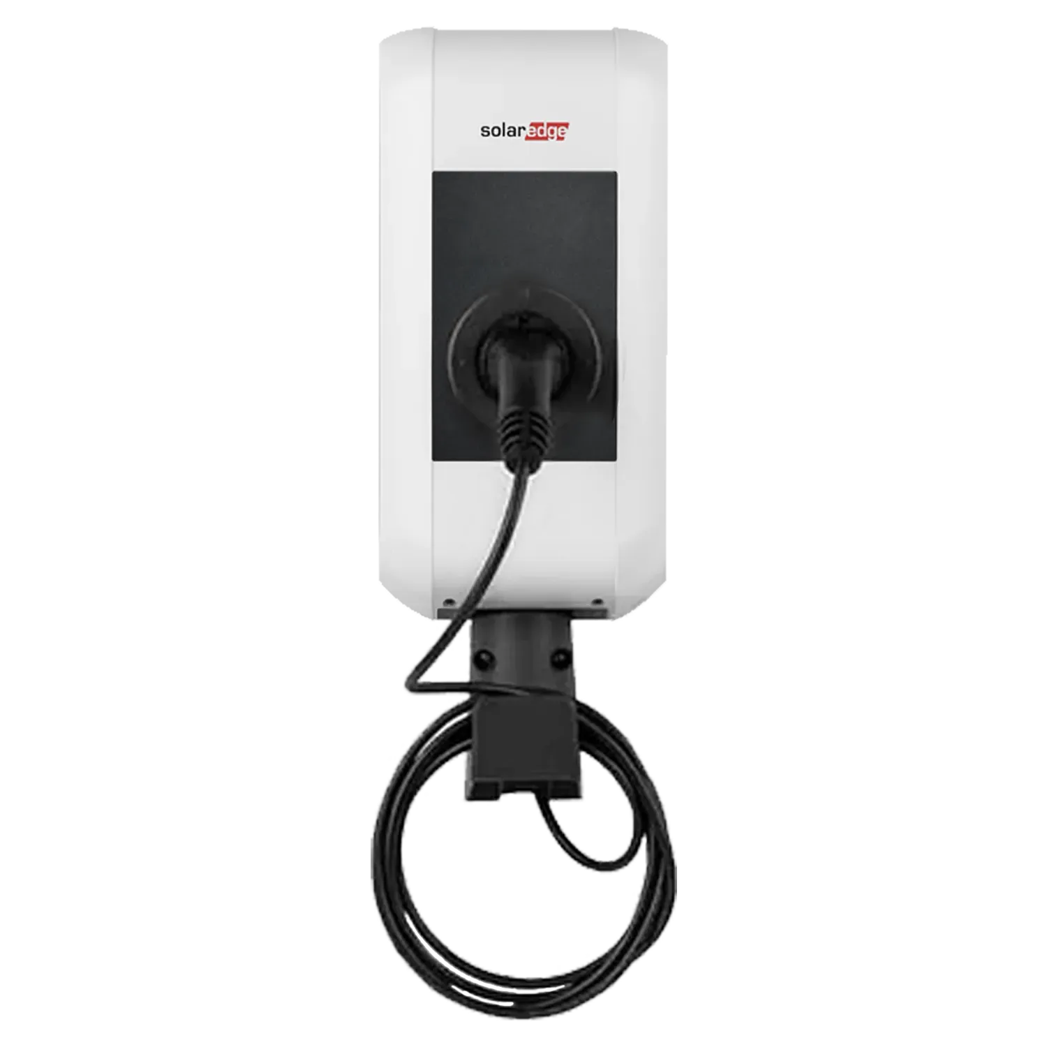 Een elektrische auto wordt opgeladen bij een laadstation
