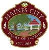 The logo for haines city is a heart of florida logo.