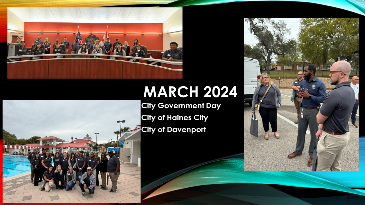 A group of people are standing in front of a sign that says march 2024