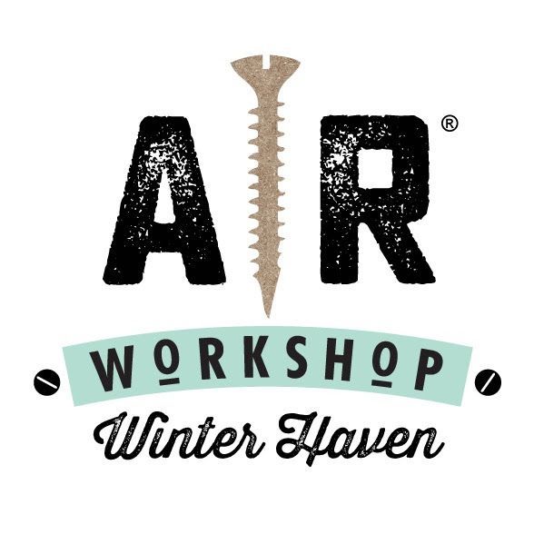 A logo for the air workshop winter haven