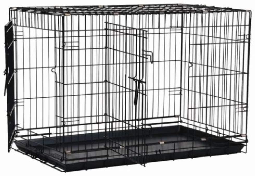 Large wire dog crate.