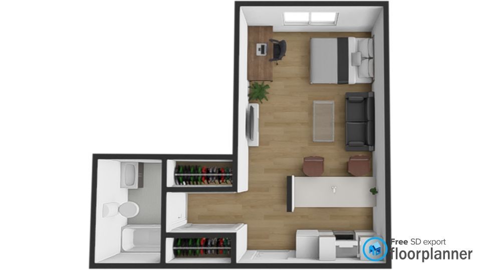 studio floor plan